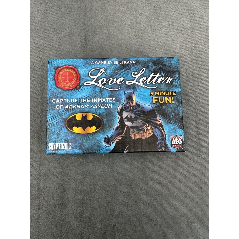 Love Letter Batman Edition Card Game Cryptozoic AEG DC Comics Seiji Kanai